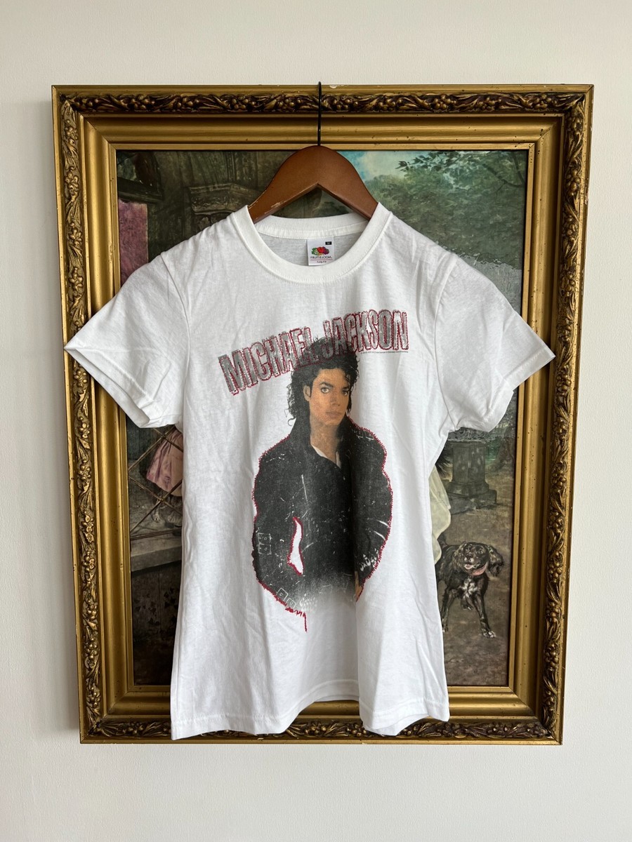 Michael Jackson Tシャツ Vintage 2009 Michael Jackson White T-shirt Sz M Lady Fit | eBay