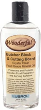 LUBROL Wooderful Butcher Block & Cutting Board Food Grade Mineral Oil 8 oz 226mL