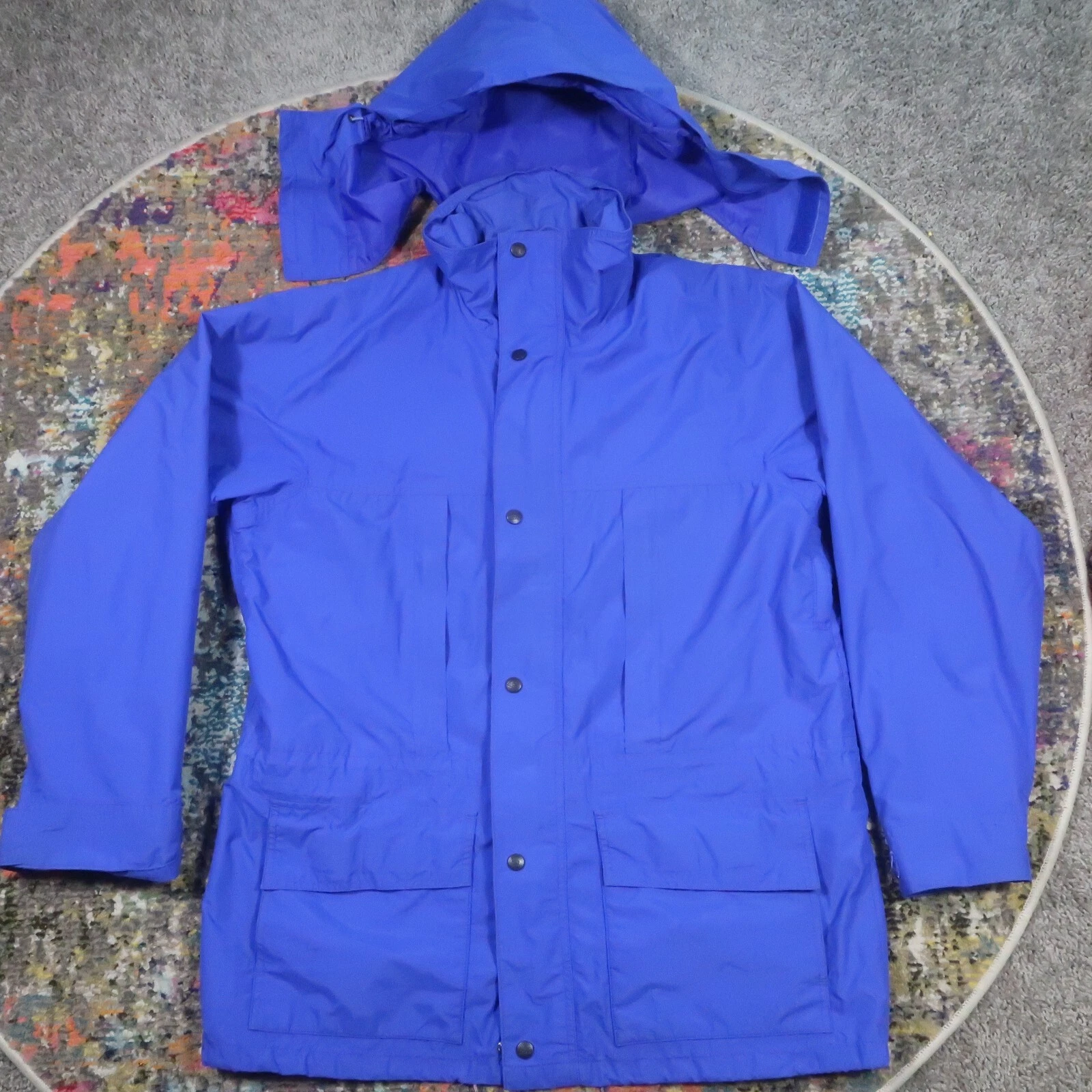 VTG REI Gore-Tex Parka Jacket Men M Removable Hood Snow Ski Breathable Shell USA
