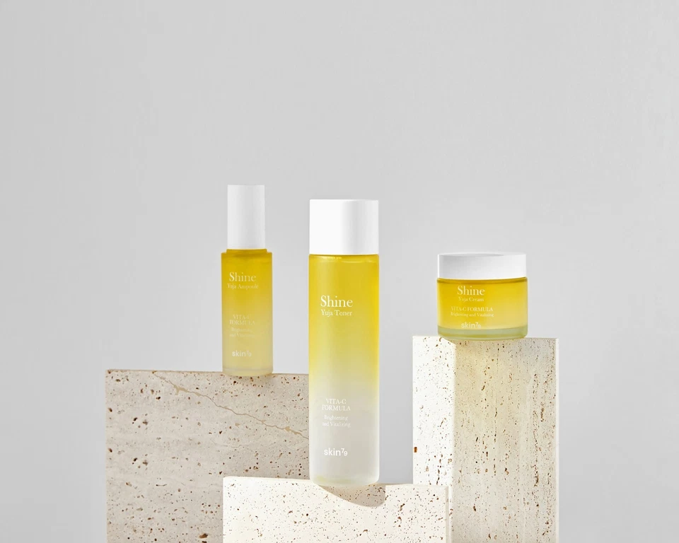 Conjunto de cuidados com a pele Skin79 Shine Yuja (toner 200ml + ampola 50ml + creme 70ml) - Imagem 4 de 4