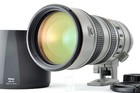 Nikon AF-S VR Zoom Nikkor ED 70-200mm f/2.8G Lens Light Gray IF SWM w/ Hood