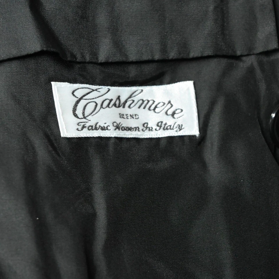 Kenneth Cole Reaction 36S Small Brown 100% Wool Button Front Trench Overcoat - Image 4 of 4