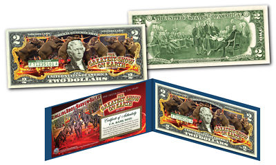 Ringling Bros and Barnum & Bailey CIRCUS Official Tender GENUINE $2 U.S BANKNOTE