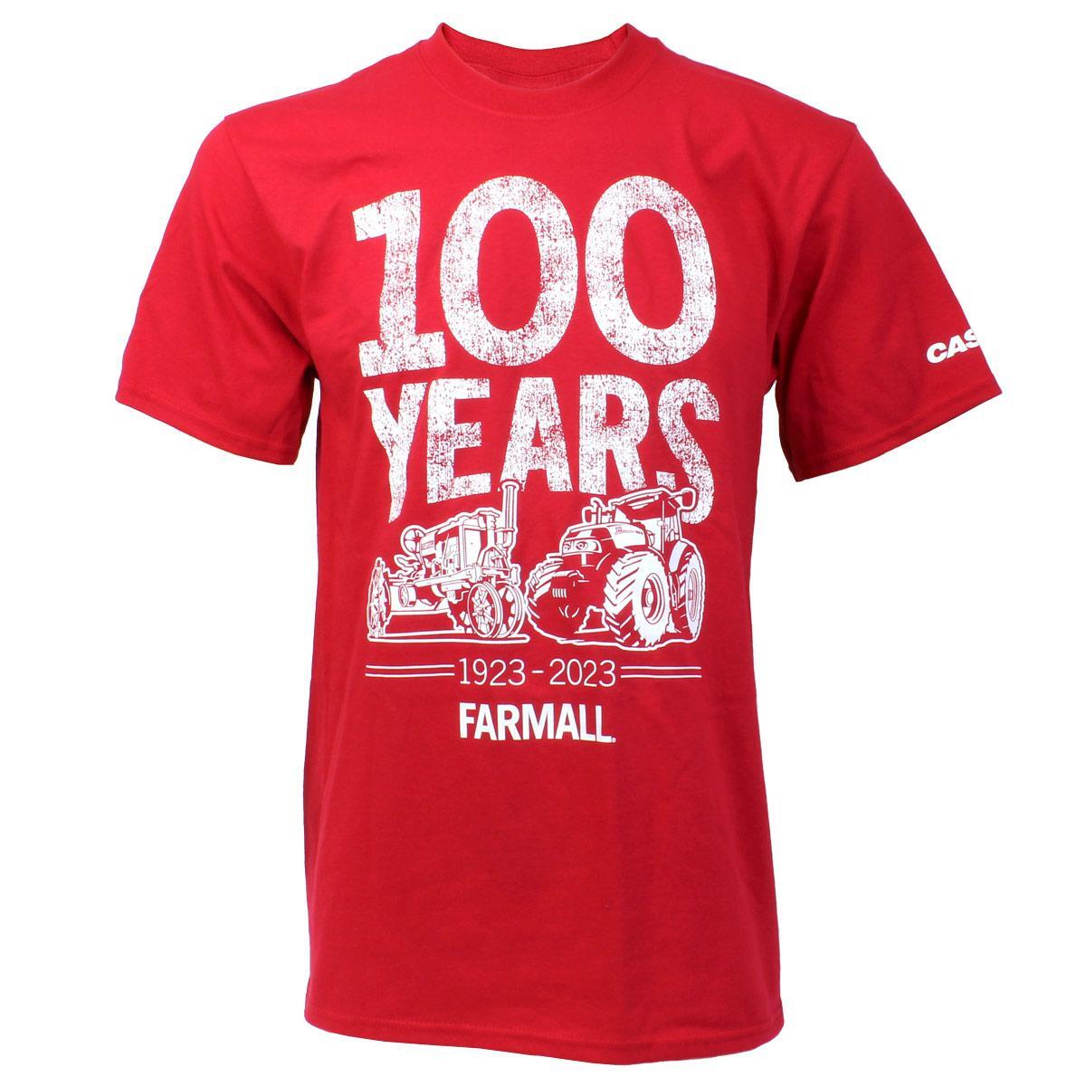 Красная футболка с коротким рукавом Farmall 100 Years 1923-2023 645806