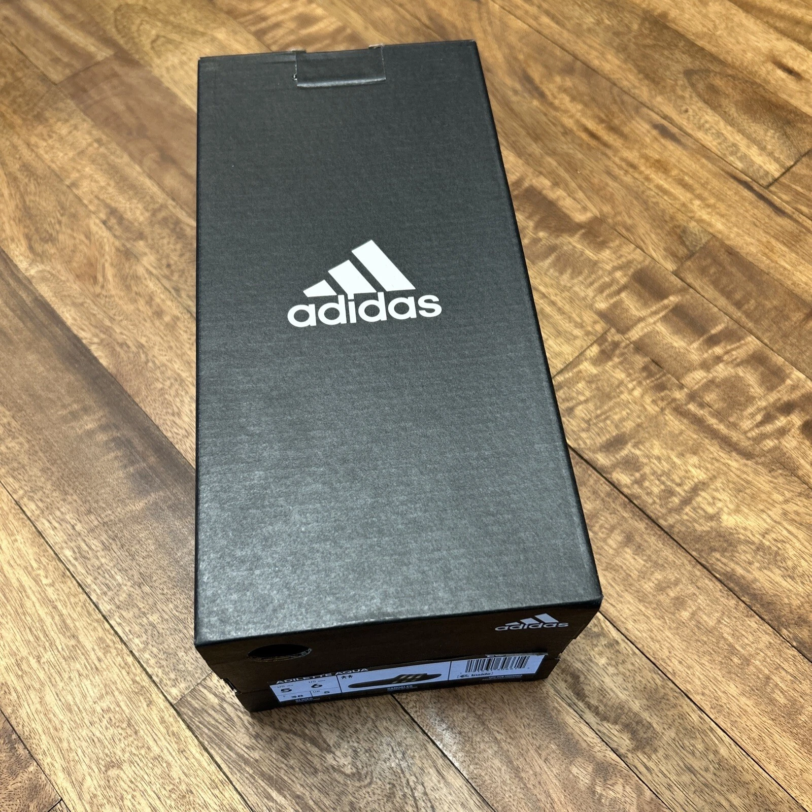 Adidas Adulto Adilette Aqua Slides Sandalo Nero Metallizzato Uomo 5 Donna 6 EG1758