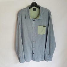 Oakley Mens Multicolor Button Front Long Sleeve Casual Shirt Size Large