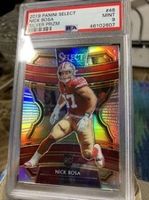 Nick Bosa 2019 Panini Select Silver Prizm Rookie Card RC PSA 9 Mint 49ers. rookie card picture