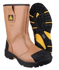 Mens Safety Rigger Boots Amblers FS143 S3 WR HRO SRC Leather Bump Toe Cap UK6-15