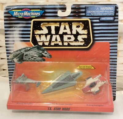 Micro Machines Star Wars IX B-Wing, A-Wing Super Star Destroyer Sealed 1996