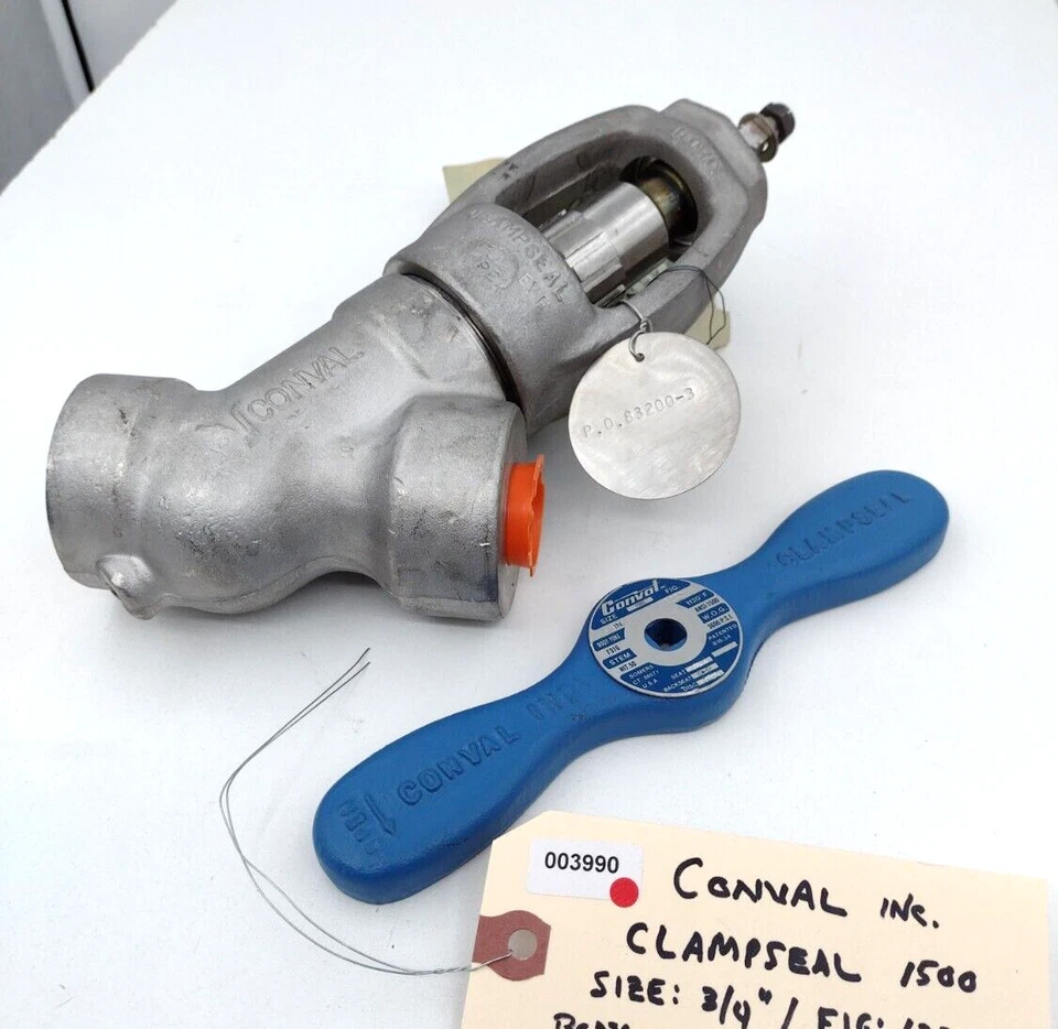 * Conval ClampSeal 0.75-12G2-SA182 3/4" Y Globe Valve Series 1500 1120F - Image 2 of 4