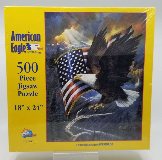 Sunsout Inc American Eagle 500 Pc Jigsaw Puzzle Puzzles Jigsaw Puzzles Kiririgardenhotel Com
