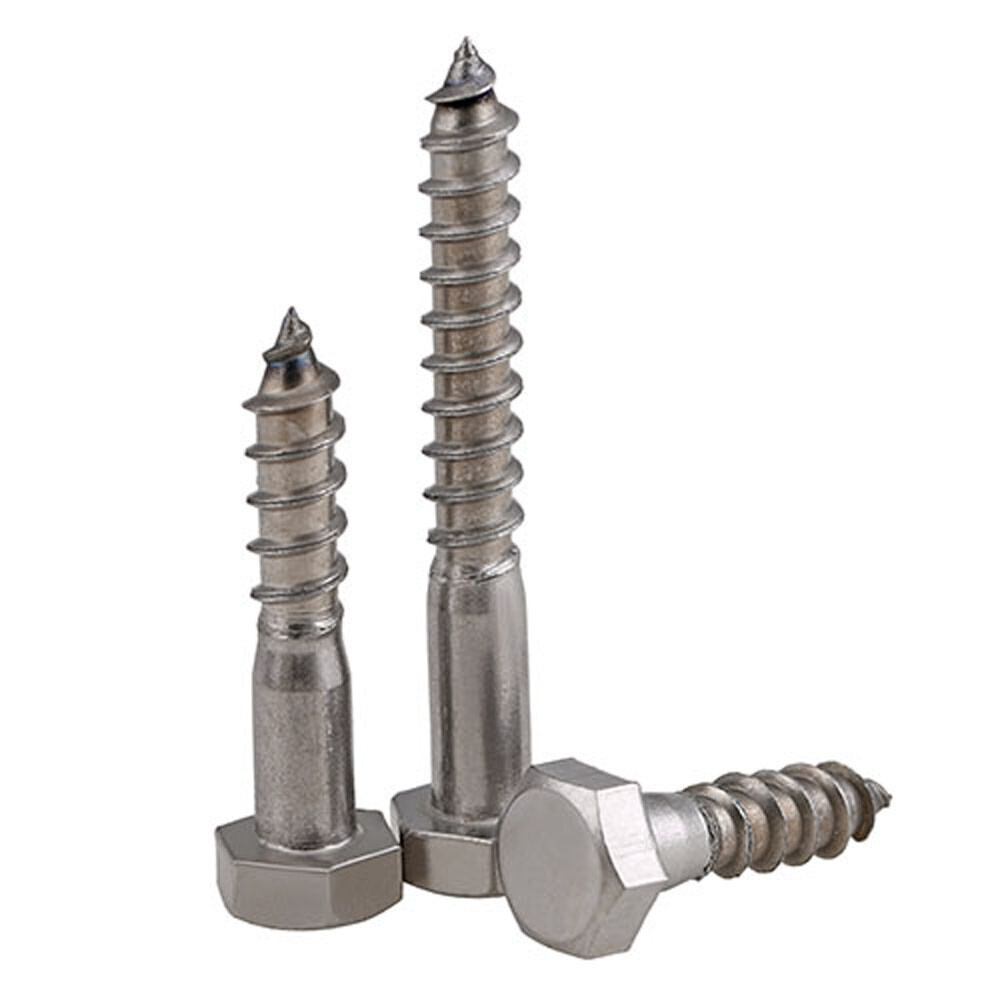 M6 M8 M10 M12 Hexagon Head SelfTapping Screws, A2 Stainless Steel Wood