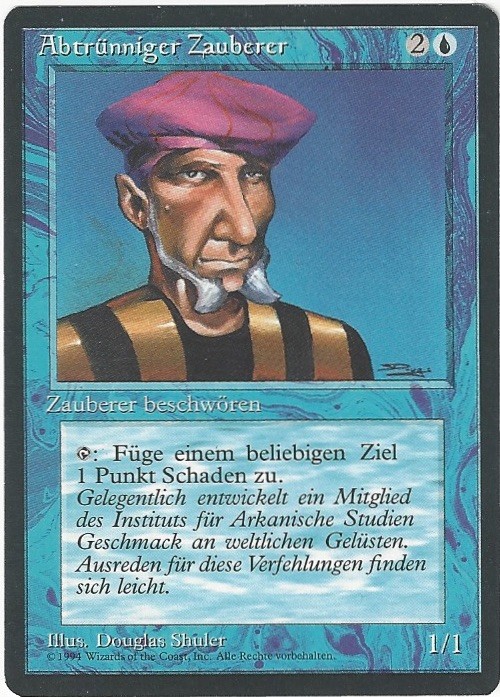 TCG MtG 136 FBB Deutsch Limitiert 3rd Abtrünniger Zauberer