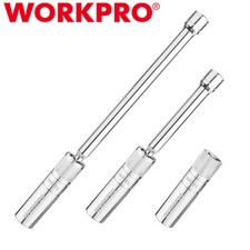 WORKPRO 3PCS Magnetic Swivel Spark Plug Socket 3/8" Drive 14mm Thin Wall Sockets