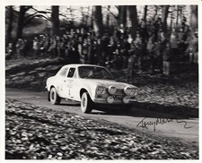 SIGNED TONY MASON ROGER CLARK RAC RALLY 1972 ESCORT RS1600 LVX FORD PRESS PHOTO