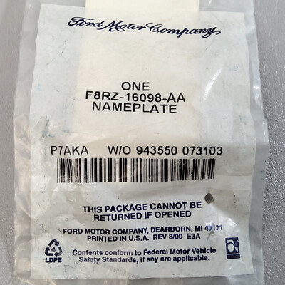 F 8 RZ 16098 AA Ford LS Emblem for sale online | eBay