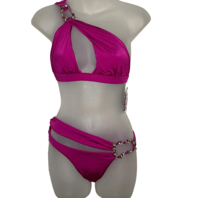 Beach Bunny  Bikini Jeweled Rare Can t Buy Me Love NWT