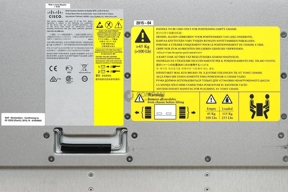 N20-C6508 CISCO UCS 5108 BLADE SERVER CHASSIS - Image 3 of 4