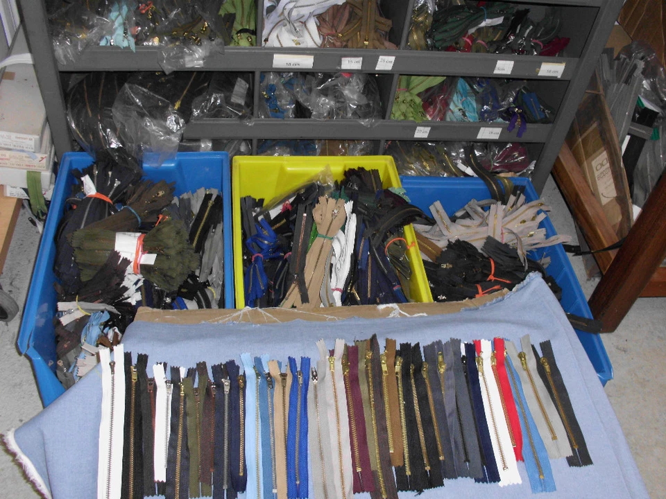 YKK , OPTI , R , COHO USW (0,60 € /Stück) 30 Stück Marken Jeans & Hosen Metall Reißverschlüsse 10 - 22 cm