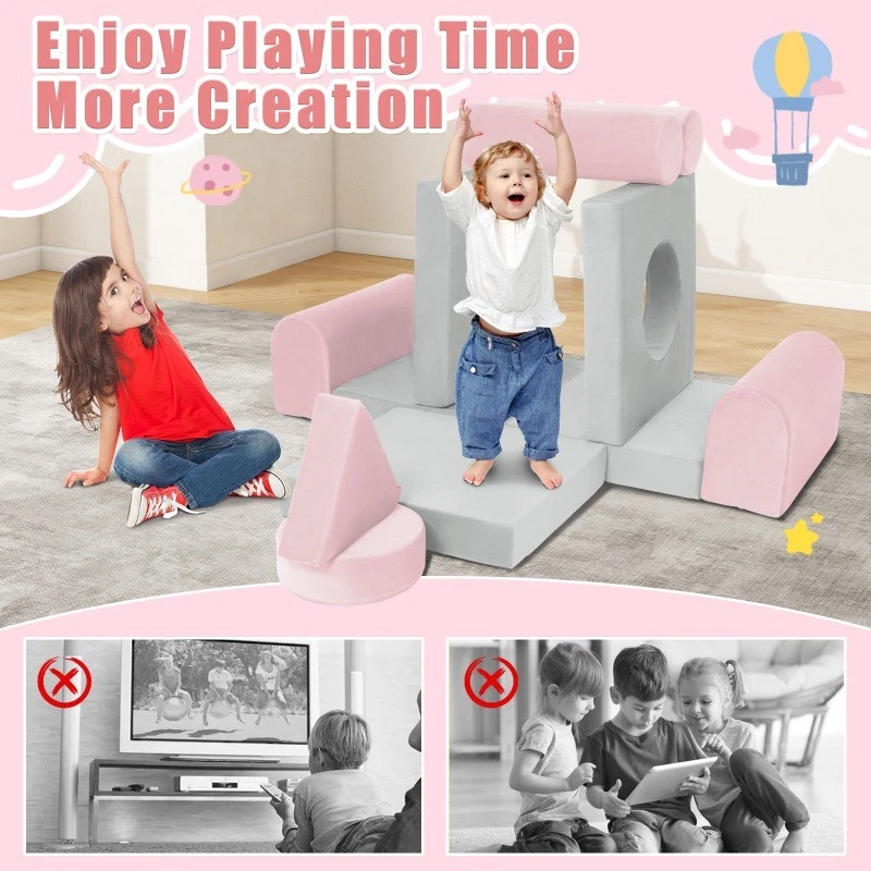 11 шт. детский модульный игровой диван для ребенка ясельного возраста секционный диван напольный складной детский подарок - Изображение 3 из 4