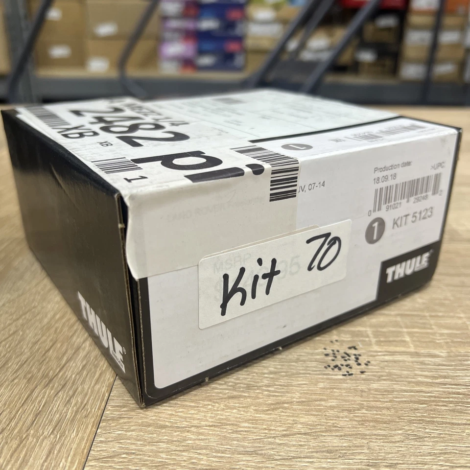 Kit de 4 piezas para Land Rover LR2 KIT70 Thule 5123 Evo abrazadera de borde/abrazadera de borde para techo Foto 2 de 4