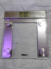THINNER by CONAIR Digital Glass Weight Scale Silver