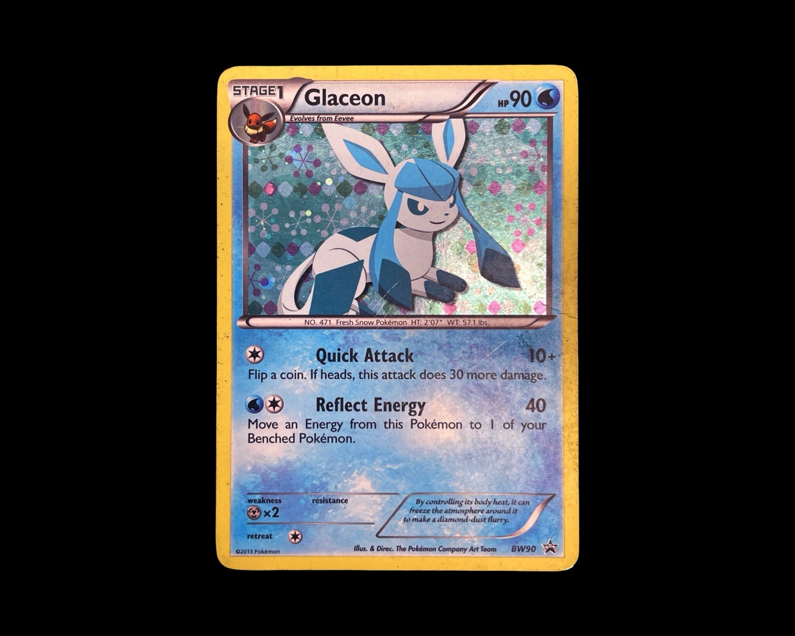 Glaceon BW90 Black & White Holo Promo Pokémon, MP