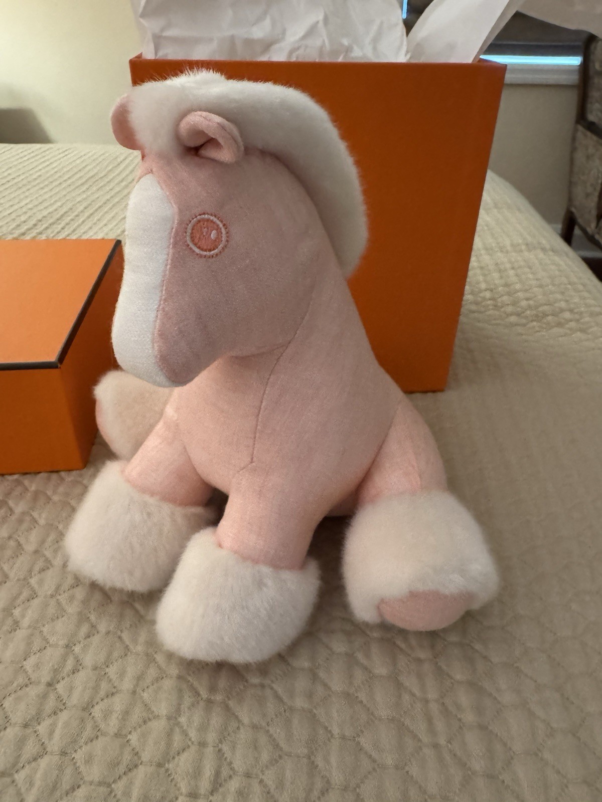 Hermes Baby Hermy Plush Stuffed Animal New with Original Packaging