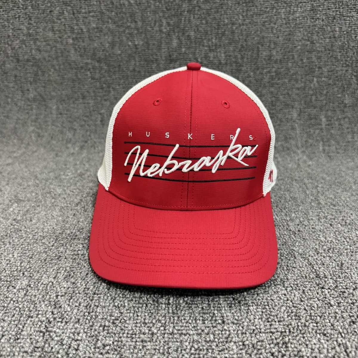 '47 Brand Nebraska Cornhuskers Trucker Snapback Red White One Size Hat