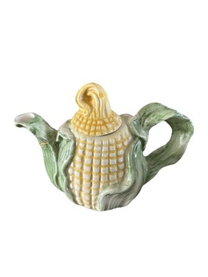Corn! It s Juicy and Delicious   Mini Ceramic Corn with Husk Teapot