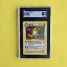 1999 Pokemon Base Set Unlimited Shadowless Raichu Holo #14/102 SGC 8