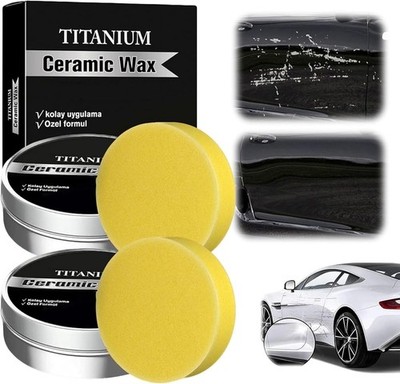 Titanium Ceramic Wax Cream, 2025 Strong Protection Car Coating Polishing Wax, La