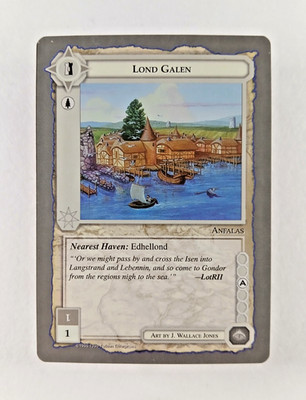 Lond Galen - Middle Earth CCG card (1998 ICE) MECCG Silver Grey Border Reprint