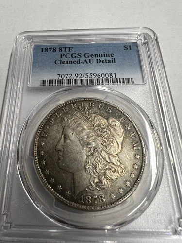 1878 8TF Morgan Silver Dollar. PCGS AU Details