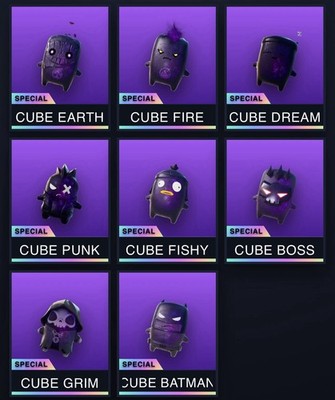 Fortnite Sprites All Cube Sprites Bundle  (ALL LEVEL 5 MASTERED, YOU KEEP IT)