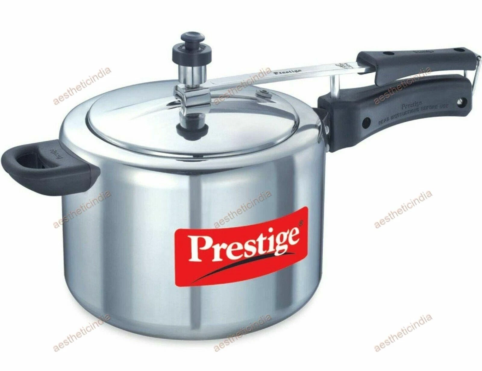 Indian Best Prestige Nakshatra Aluminium Pressure Cooker, 5 Litres