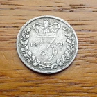1868 Victoria Threepence — photo from another recent sale