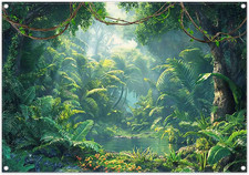 Luminora 7X5Ft Jungle Forest Backdrop Summer Tropical Wild Natural Background Ki