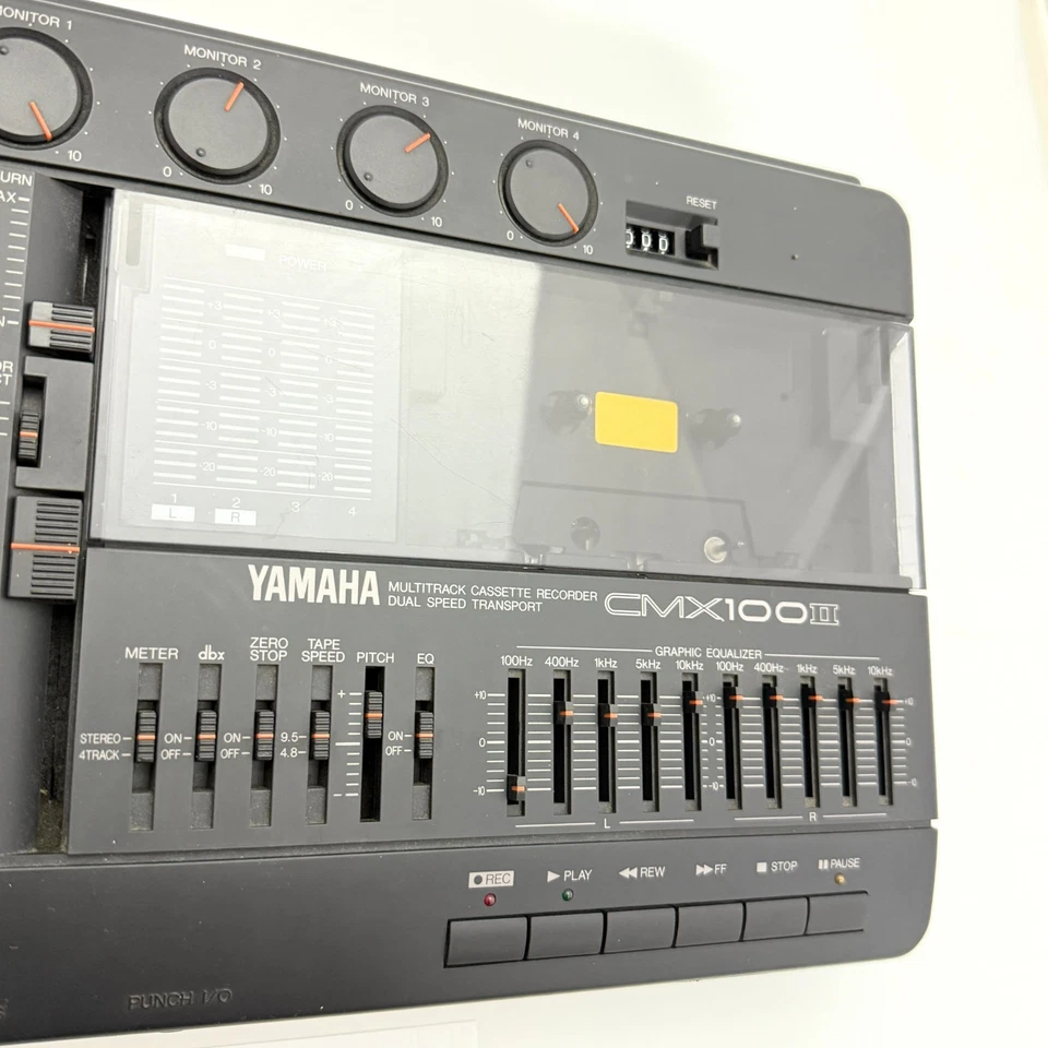 YAMAHA CMX100 ii MTR Multi track Cassette Recorder With Adapter Fast Ship #0059 - Image 3 of 4