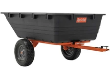 Agri-Fab 45-0553 Utility Poly Cart, 18" 16"x6.5" Tires, 18Cu Ft, Orange/Black