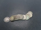 Lot of 25 Barber Dimes, $2.50 Face 90%, G-VG+
