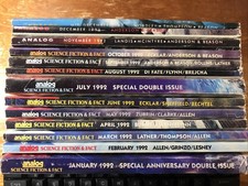 Analog Science Fiction  Fact 1992 13 Issue Magazine Lot FREE SHIPPING