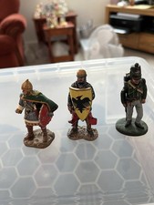 Three DelPrado Figure With Broken Weapons.