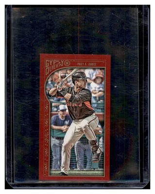 2015 Topps Gypsy Queen #348 Buster Posey Mini Red #/50