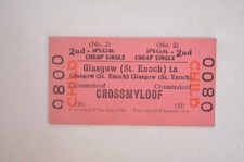 Railway Ticket BRB Glasgow (St.Enoch) to Crossmyloof 2nd