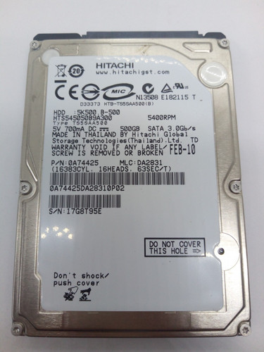 HITACHI *HTS545050B9A300* 500 GB * SATA HDD Notebook 2,5 Zoll #NFP1952