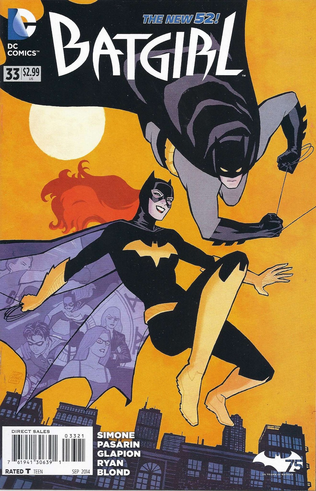 Batgirl (4th Series) #33A VF/NM; DC | Batman 75th Anniversary Variant New 52 - w