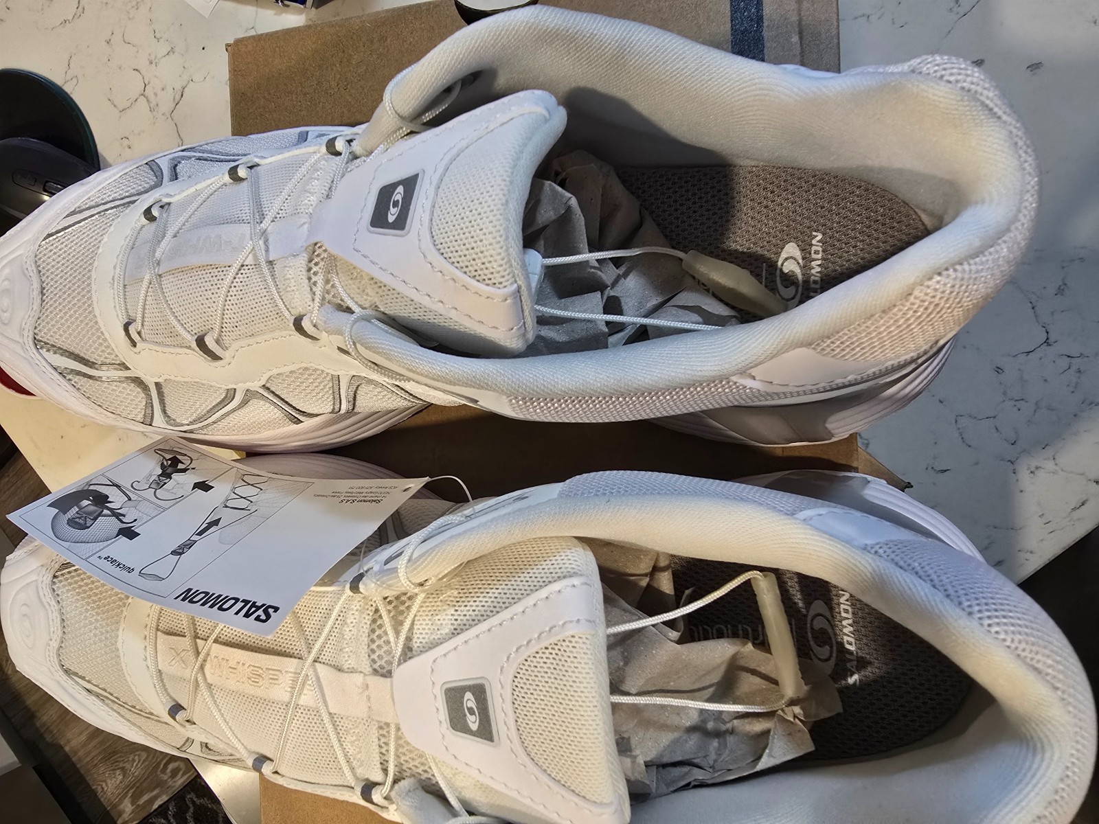 Salomon XT-Whisper White Lunar Rock Footwear Silver Men's Size 10 L47761900 NEW