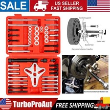 46pc Harmonic Balancer Gear Puller Steering Wheel Kit With Case 46pc Harmonic Balancer Gear Puller Steering Wheel Kit With Case