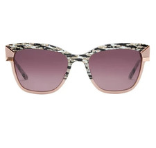 L.A.M.B. LA571 Black  Gold Frame / Violet Gradient Lens Womens Sunglasses 53-18